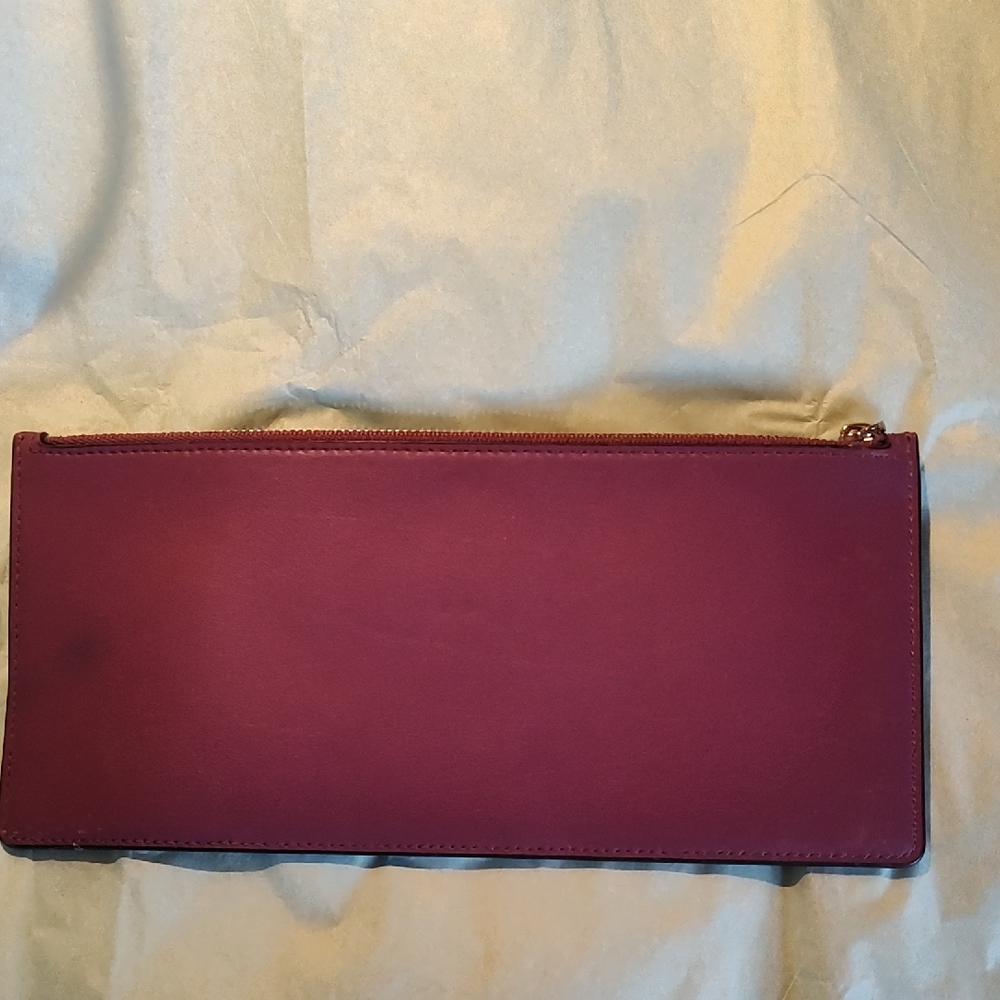 Coach Maroon Leather Pouch - Picture 2 of 2